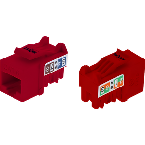 Módulo Keystone Jack Cat-6 110 Rojo Nexxt TYPE RED MPN: PCGKJC6TYRJRD