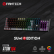 Teclado Mecánico Fantech Atom104 MK886V2 Negro
