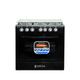 Cocina 6 Hornillas 30" Omega Negra