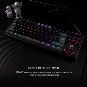 Teclado Mecánico Fantech Atom87 MK876V2 Negro
