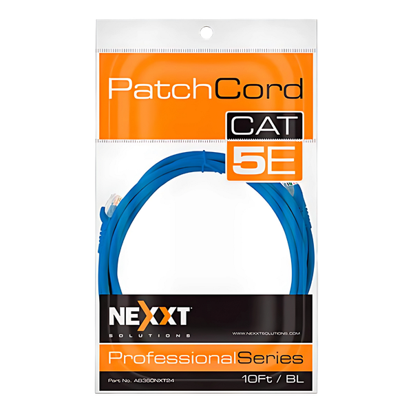 Cable de Red CAT5E 10FT Nexxt Azul