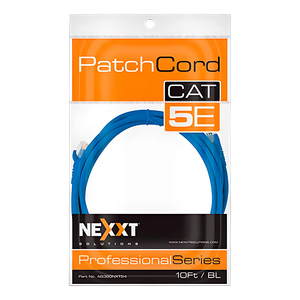 Cable de Red CAT5E 10FT Nexxt Azul