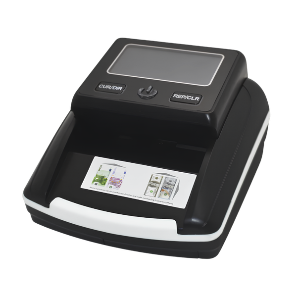 Detector de Billetes Falsos Roccia – Escaneo Cuádruple, Multifuncional USD/EUR, Alta Precisión [Verificador X-500]