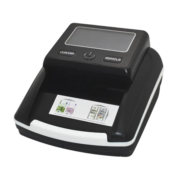 Detector de Billetes Falsos Roccia – Escaneo Cuádruple, Multifuncional USD/EUR, Alta Precisión [Verificador X-500]