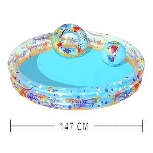 Piscina para Niños Inflable de aros 1.47m x 25cm Bestway