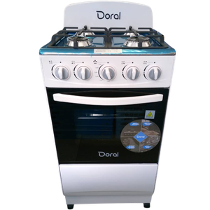 Cocina a Gas Doral 4 Hornillas Blanca con Encendido Eléctrico