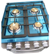 Cocina a Gas 4 Hornillas AVAX – Acero Inoxidable