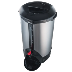 Cafetera Eléctrica Percoladora Oster Acero Inoxidable 100 Tazas