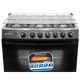 Cocina Omega 6H Negra T/Vidrio