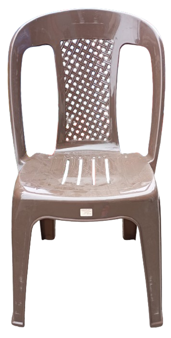 Silla Marrón Duraplast (Sin posa manos)