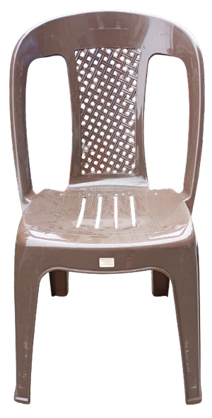 Silla Marrón Duraplast (Sin posa manos)