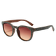 Lentes de sol madera y piedra natural con cristal degradado ambar