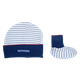Conjunto de Niño 3 Piezas Bebu Blanco/Azul Marino (3M)