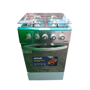 Cocina a Gas 4 Hornillas AVAX – Acero Inoxidable