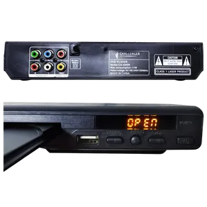 DVD Challenger con cable RCA y control
