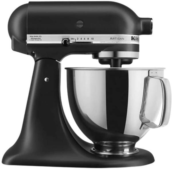 Batidora Pedestal 4.7L Negra Kitchenaid Artisan