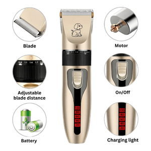 Kit de Peluquería Canina – Inalámbrico, Recargable, Corte Ajustable