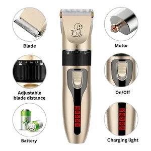 Kit de Peluquería Canina – Inalámbrico, Recargable, Corte Ajustable