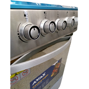 Cocina a Gas 4 Hornillas AVAX – Acero Inoxidable