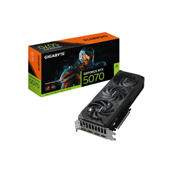 Tarjeta Gráfica Gigabyte GeForce RTX 5070 Windforce 12GB 3 Fans