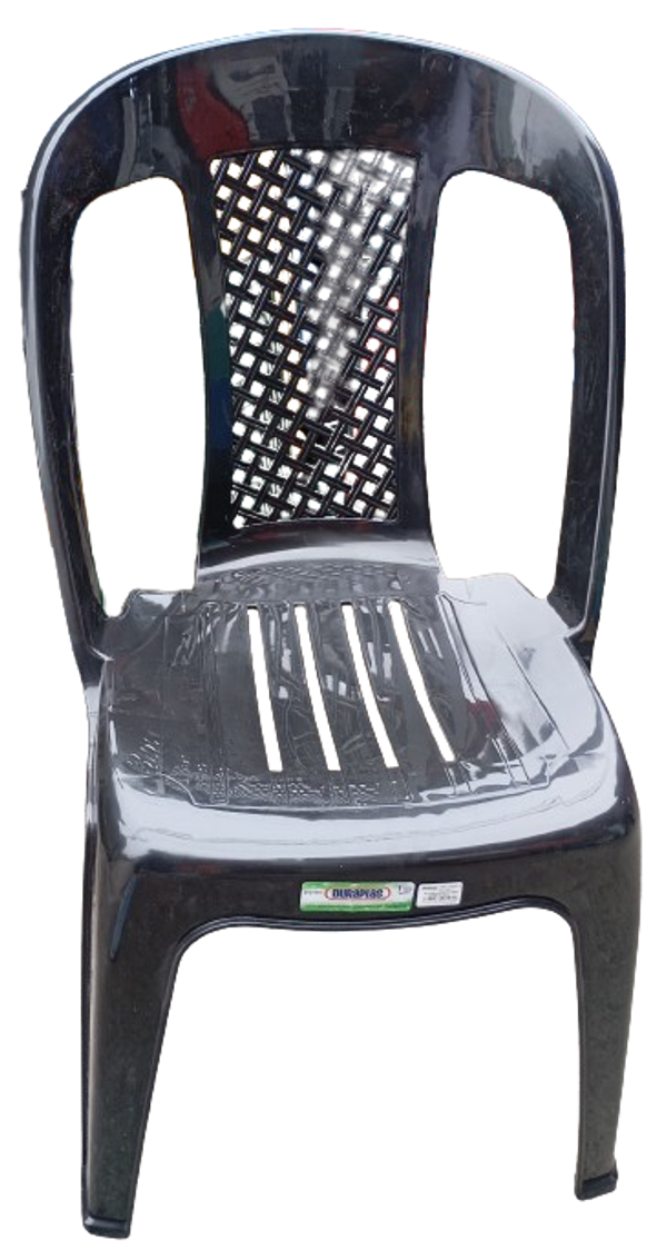 Silla Negra Duraplast (Sin posa manos)