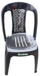 Silla Negra Duraplast (Sin posa manos)