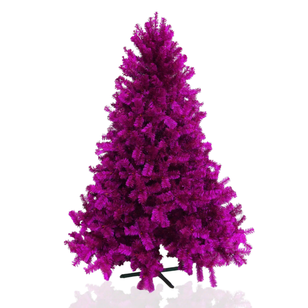 Árbol de Navidad Pino Frondoso Monterrey ILU Metalizado 2.20 Mts (Fucsia)