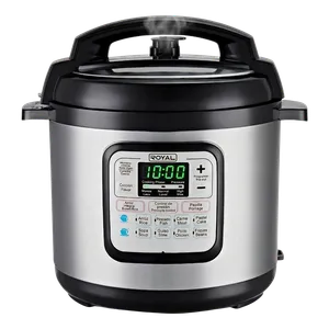 Olla de Presión Eléctrica Royal 6 Litros – Multifuncional, 1000W, Pantalla Digital