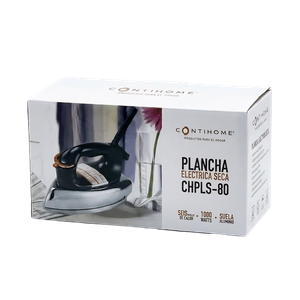 Plancha Eléctrica Seca Contihome – Base de Aluminio, 1000W, Diseño Clásico [CHPLS-80]