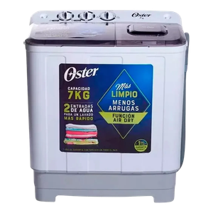 Lavadora Semiautomática Oster Doble Tina 7 kg
