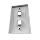 Placa de Pared Hikvision 2 Puertos Blanco