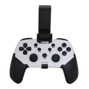 Control Inalámbrico Gamer Xtrike Me GP-43 – Multiplataforma con Soporte Ajustable Negro + Blanco