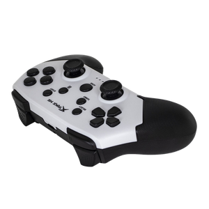 Control Inalámbrico Gamer Xtrike Me GP-43 – Multiplataforma con Soporte Ajustable Negro + Blanco