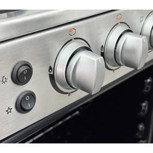 Cocina a Gas Frigilux 4 Hornillas Acero Inoxidable con Encendido Eléctrico