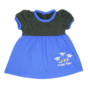 Vestido de Niña 3 Piezas Bebu Negro/Azul (3M)