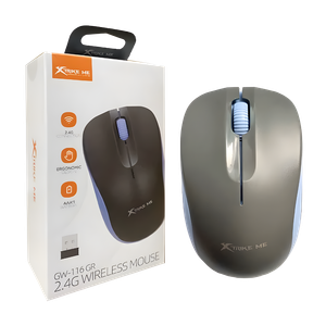 Mouse Inalámbrico Xtrike Me GW-116 GY Gris con Azul