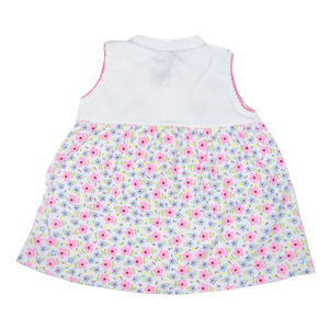 Vestido de Niña 2 Piezas Bebu / Blanco/Rosado