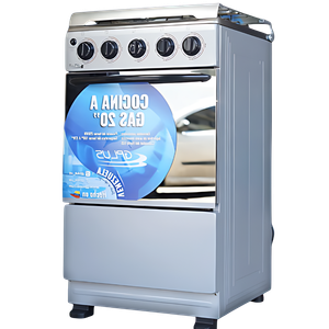 Cocina a gas 4H 20" Gplus Gris