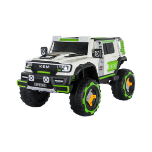 Carro Eléctrico Infantil 4x4 Jeep Gris con Panel Multimedia y Control Remoto