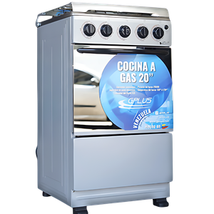 Cocina a gas 4H 20" Gplus Gris