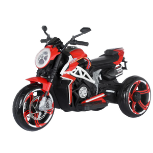 Moto eléctrica infantil con panel multimedia, luces LED y sistema de audio