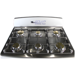 Cocina a gas 6H 30" Gplus Gris