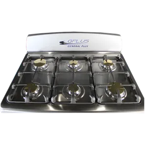 Cocina a gas 6H 30" Gplus Gris