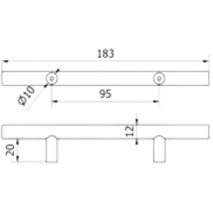 Tirador para Muebles – 95 mm