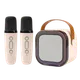 Máquina de karaoke portátil Bluetooth Blanco