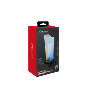 Estación para Audífonos con Hub USB Xtrike Me HT-09 – Iluminación 7 Colores