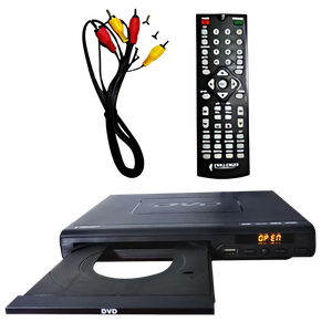 DVD Challenger con cable RCA y control