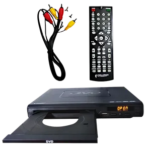 DVD Challenger con cable RCA y control