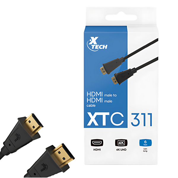 Cable HDMI Macho a HDMI Macho 6ft XTECH