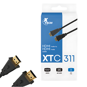 Cable HDMI Macho a HDMI Macho 6ft XTECH